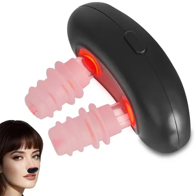 Produktbild von Infrarot Nasenmassagegerät, USB Aufladbar, Rotlichttherapie, Tragbar, Allergie Unterstützung, Ein-Knopf