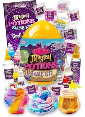 Zdjęcie produktu dla Zestaw do robienia slime magiczny świecący dla dziewczynek 6 mikstur