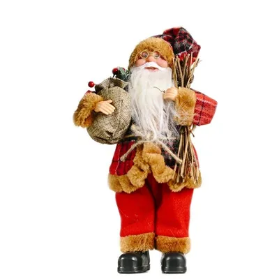 Produktbild von eCa KSN25 Weihnachtsdekoration Sankt Nikolaus 30 cm rot