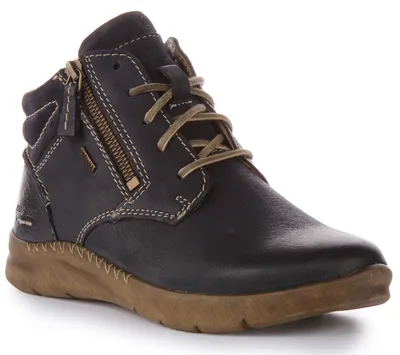 Produktbild von Josef Seibel Conny 52 Frauen Schnürung Leder Stiefelette Mit Seite Reißverschluss Ozean – 4 Großbritannien - 37 EU - 6 US / Ozean