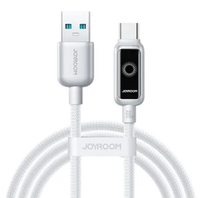 Zdjęcie produktu dla Kabel Joyroom S-A55 Starflight 66W Usb-A - Usb-C 1,2M - Biały