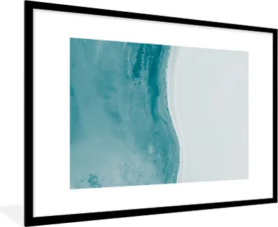 Produktbild von MuchoWow® MuchoWow® Gerahmtes Poster Strand - Wasser - Australien 90x60 cm - Poster mit zchwarzem Bilderrahmen - Wanddekoration - Fotos