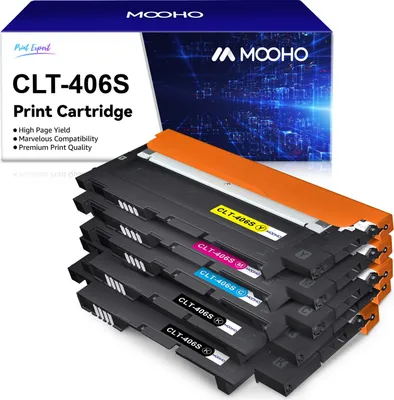 Produktbild von 5er set Tonerkartusche für SAMSUNG xpress c460w/fw c410w toner 406S CLT-406S CLT-P406C clx 3305 3300 clp 365 360