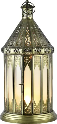 Zdjęcie produktu dla Orientalny dekoracyjny lampion na podgrzewacz Lilaf biały