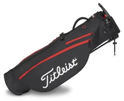 Produktbild von Titleist Premium Carry Bag Black/Black/Red Golfbag