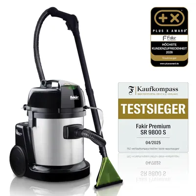Produktbild von Fakir SR9800 Waschsauger 1600Watt, 22 Liter, Polster & Teppichreiniger, Nass-Trockensauger, KI-generiertes Bild
