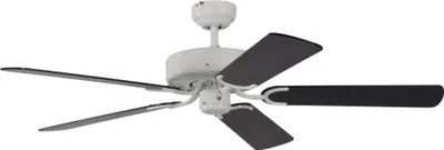 Produktbild von Deckenventilator Potkuri Weiß / Schwarz 132 cm mit Zugkette