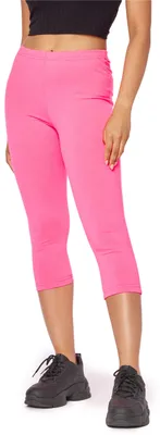 Image de Leggings 3/4 pour femme Bellivalini Neon avec coutures, BLV50-302 (rose, XS)