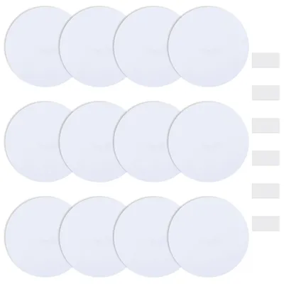 Immagine prodotto di Piastra di copertura rotonda da 5 pollici - confezione da 12 pezzi - colore bianco