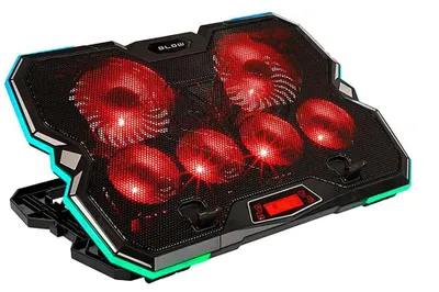 Obrázok produktu pre Chladiaca podložka Blow 6 Fan Vortex RGB s ventilátorom pre notebooky    Jedna veľkosť