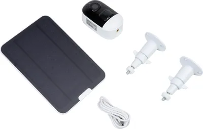 Produktbild von PNI-Videoüberwachungskamera IP924, 3 MP, Wi-Fi, IP65, Solarpanel und 5200-mAh-Akku enthalten