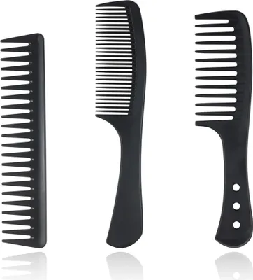 Produktbild von Breiter Zahnkamm Kit,  Profi Friseur Kamm, Barbier Haarstyling Salon Lockenkamm Hitzebeständiger Antistatischer