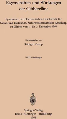 Produktbild von Eigenschaften und Wirkungen der Gibberelline