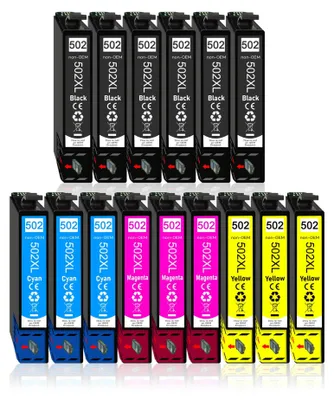 Produktbild von 15er Pack Druckerpatronen 502 502XL kompatibel mit Epson WF-2880
