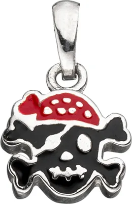 Produktbild von JOBO Kinder Anhänger Totenkopf Pirat 925 Sterling Silber Kinderanhänger