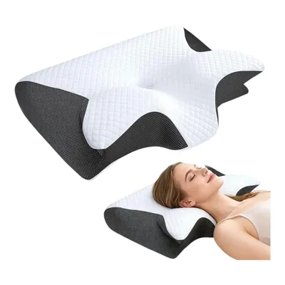 Produktbild von Nackenkissen Kopfkissen Ergonomisches Orthopädisches Kissen Gegen Nackenschmerzen Schlafkissen Memory Foam Kissen Seitenschläfer, Stützkissen