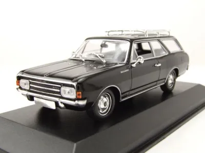 Produktbild von Maxichamps 940046111 Opel Rekord C Caravan Kombi 1969 schwarz 1:43