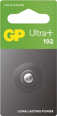 Alkalická knoflíková baterie GP Ultra plus 192F (LR41), 1 ks