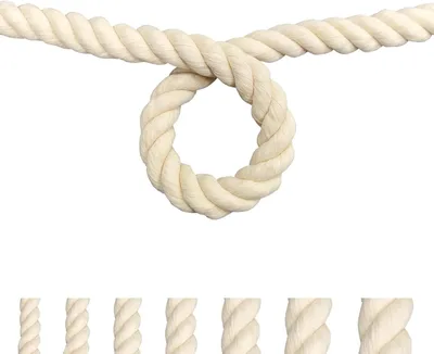 Obrázek produktu pro Bavlněná šňůra pro DIY projekty a dekorace (10 mm, 50 m)