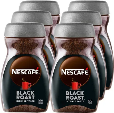 Produktbild von NESCAFÉ Classic Black Roast, Löslicher Bohnenkaffee (6er Pack (6 x 200g))
