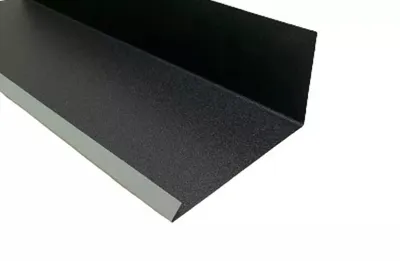 Produktbild von 2 m Roofart Wandanschlußblech Tiefschwarz RAL 9005