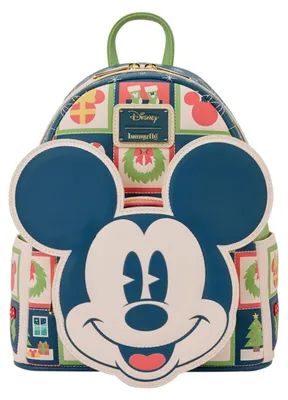 Obrázok produktu pre Batoh Loungefly s motívom Vianoc a postavičkou Mickey Mouse od spoločnosti Disney