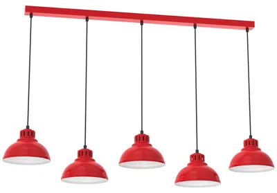 Immagine prodotto di Lampada a sospensione a cinque punte rossa SVEN 9229 Luminex