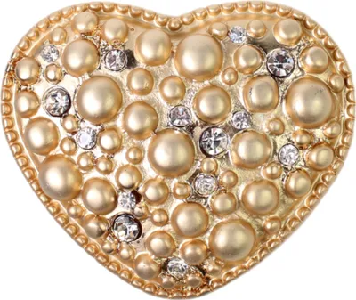 Produktbild von FRONHOFER Gürtelschnalle gold, Herz, Koppelschnalle, Damen, 4 cm