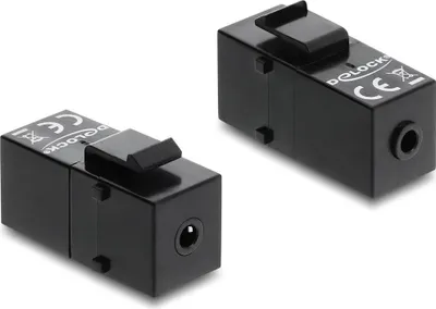 Obrázek produktu pro DeLOCK 87233, Plochý, Černá, 3.5mm, 3.5mm, Samice, Samice