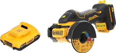 Produktbild von DeWalt DCS 438 N Akku Multimaterialschneider 18 V 76 mm Brushless + 1x Akku 2,0 Ah - ohne Ladegerät