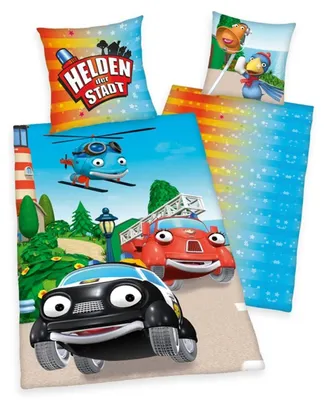 Zdjęcie produktu dla Pościel Heroes of the city, 80x80 U 135x200cm