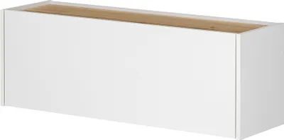 Produktbild von Sekretär, wandhängend, weiß mit Eiche, CRISP-61