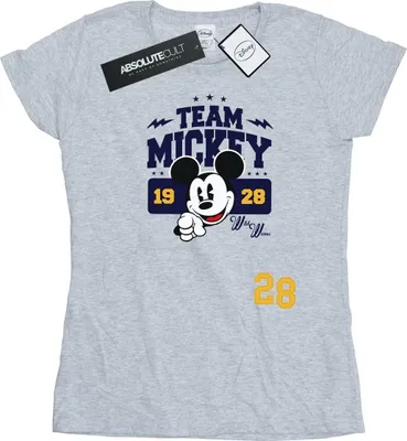 Produktbild von Disney - "Team Mickey" T-Shirt für Damen BI31552 (M) (Grau)