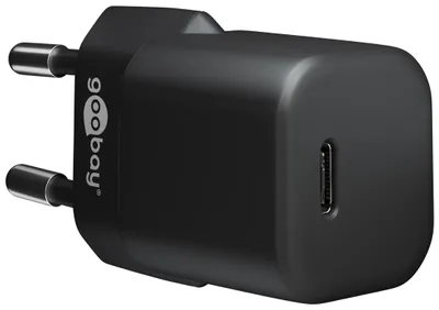Produktbild von Goobay USB-Schnellladegerät Nano schwarz 30W,3A,USB-C Power Delivery,GaN