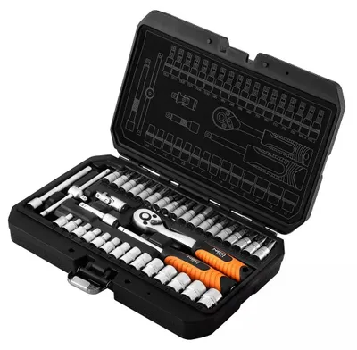 Produktbild von 1/4"-Steckschlüsselsatz, satiniert, 38-teilig – T N10-232