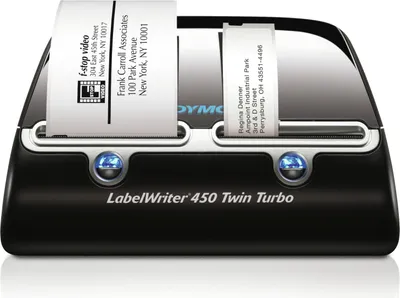 Obrázok produktu pre DYMO LabelWriter 450 Twin Turbo, Priame teplo, 600 x 300 DPI, Čierna, Strieborná