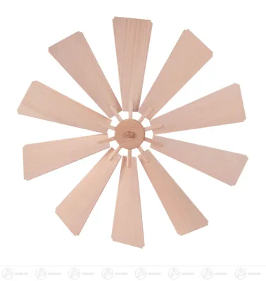 Produktbild von Flügelrad für Weihnachtspyramide - Durchmesser = 45cm von Dregeno Seiffen