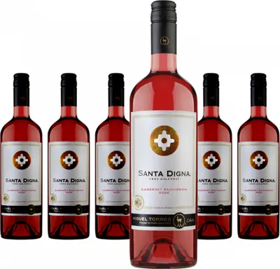 Produktbild von 6 x Miguel Torres Chile Santa Digna Reserva Cabernet Sauvignon Rose