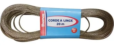 Image de Corde à Linge 20m Acier Plastifié - Thomas