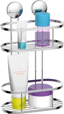 Produktbild von EISL Duschablage ohne Bohren, rostfreier Edelstahl Duschkorb 2 Etagen, Duschregal für Shampoo & Co, Badezimmer Zubehör