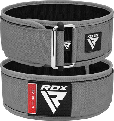Produktbild von RDX 4” Gewichthebergürtel, Auto-Lock Trainingsgürtel, Powerlifting Krafttraining Bodybuilding Fitness Gürtel, Gepolstert Gewichtheben Gym Weight Lifting Belt, Männer Damen Kreuzheben Workout