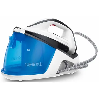 Produktbild von Ufesa 80205667, 2400 W, 120 g/min, Keramik-Bügelsohle, 10 bar, 1,3 l, Blau, Weiß