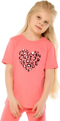 Produktbild von Mädchen-T-Shirt Heart - Rosa - 146