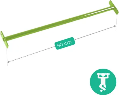 Produktbild von Metallstange für Gartenspielplatz 90 cm - hellgrün, Reckstange, Turnstange, Gymnastikstange