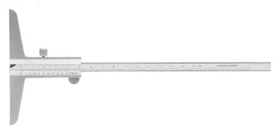 Productafbeelding van Vernier diepte, roestvrijstalen vernier dieptemeter voor verschillende soorten machineprocessen (0-150 mm)