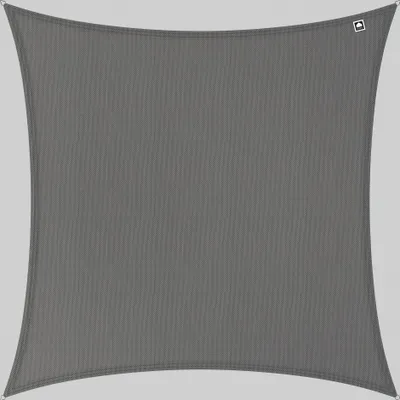 Produktbild von Kopu® Sonnensegel, 5x5 m, quadratisch, Wasserdicht, 230 Gramm, Sonnentuch – Grau