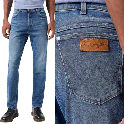 Obrázok produktu pre WRANGLER, Herren Jeanshosen, Straight fit, RIVER, W32 L32, Blau, Jeans, baggyjeans, buggy