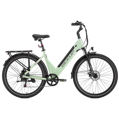 Produktbild von Bekup V28 E-Bike 28 Zoll hochkohlenstoffhaltiger Stahl 36 V 14,5 Ah Akku 75 km Reichweite Shimano 7-Gang-Schaltung Grün