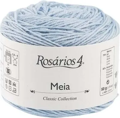Obrázek produktu pro Rosários 4 Meia 14 Baby Blue Pletací příze