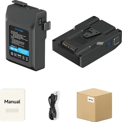 Zdjęcie produktu dla Bateria litowa V-Lock, 6600 mAh, 12500 mAh, 15000 mAh, bateria BP 95